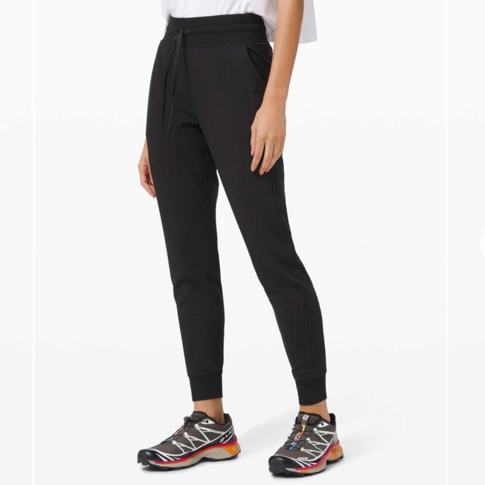 Lululemon Warm Down High Rise Joggers Black Modal 4